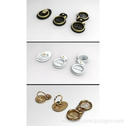 Phone stand/phone ring holder for all mobile phone, double finger ring, zinc alloy material